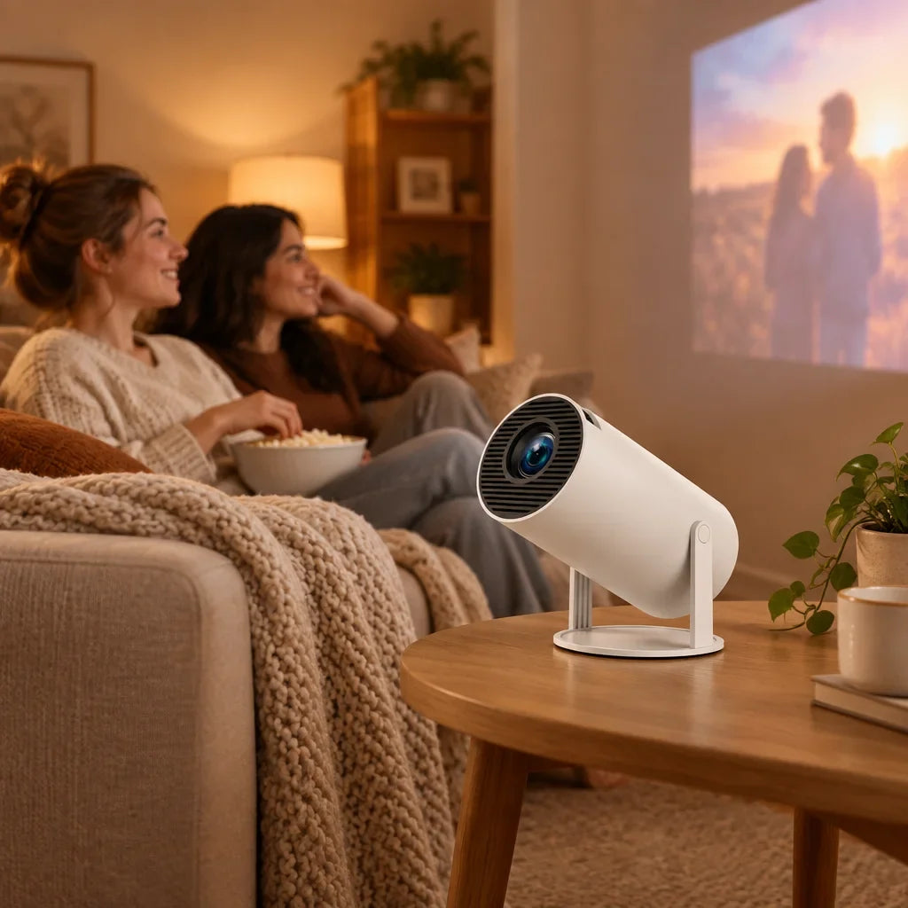 [Scale AI] lifestyle, HY300 Pro Projector Home Theater Entertainment Portable Small Projector