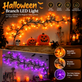 Halloween LED Willow Vine String Light Cool Cartoon Bat Pumpkin Decoration For Indoor Outdoor Party House Decor
