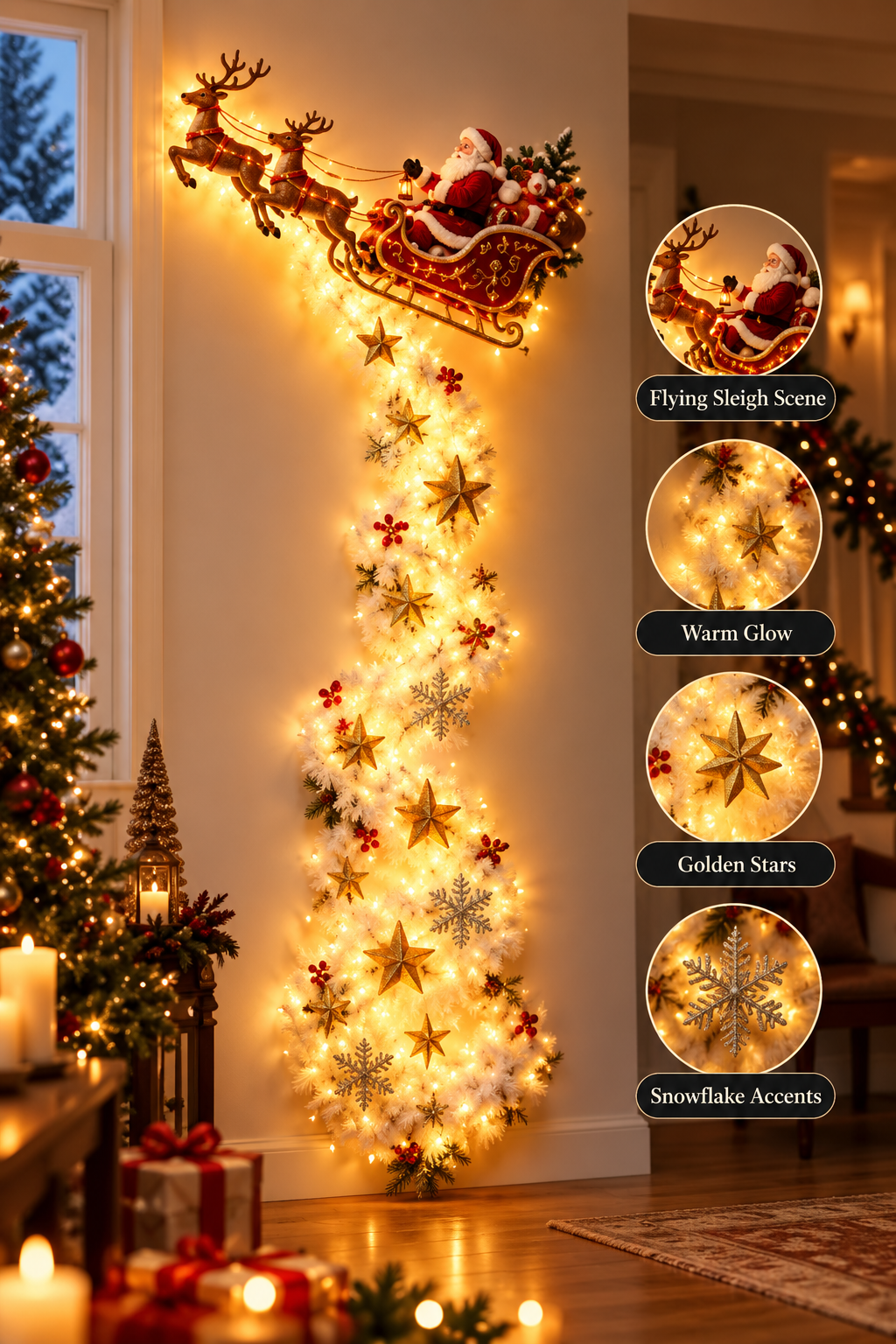 Christmas Magic Trail Wall Light