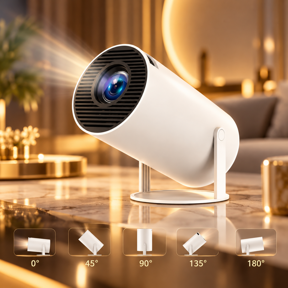 HY300 Pro Projector Home Theater 4k Android  Entertainment Portable Small Projector