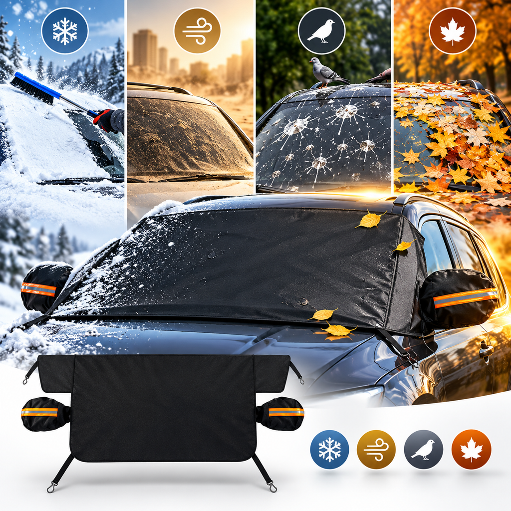 Car Windshield Cover Heavy Duty Windscreen Winter Frost Ice Snow Dust Protector