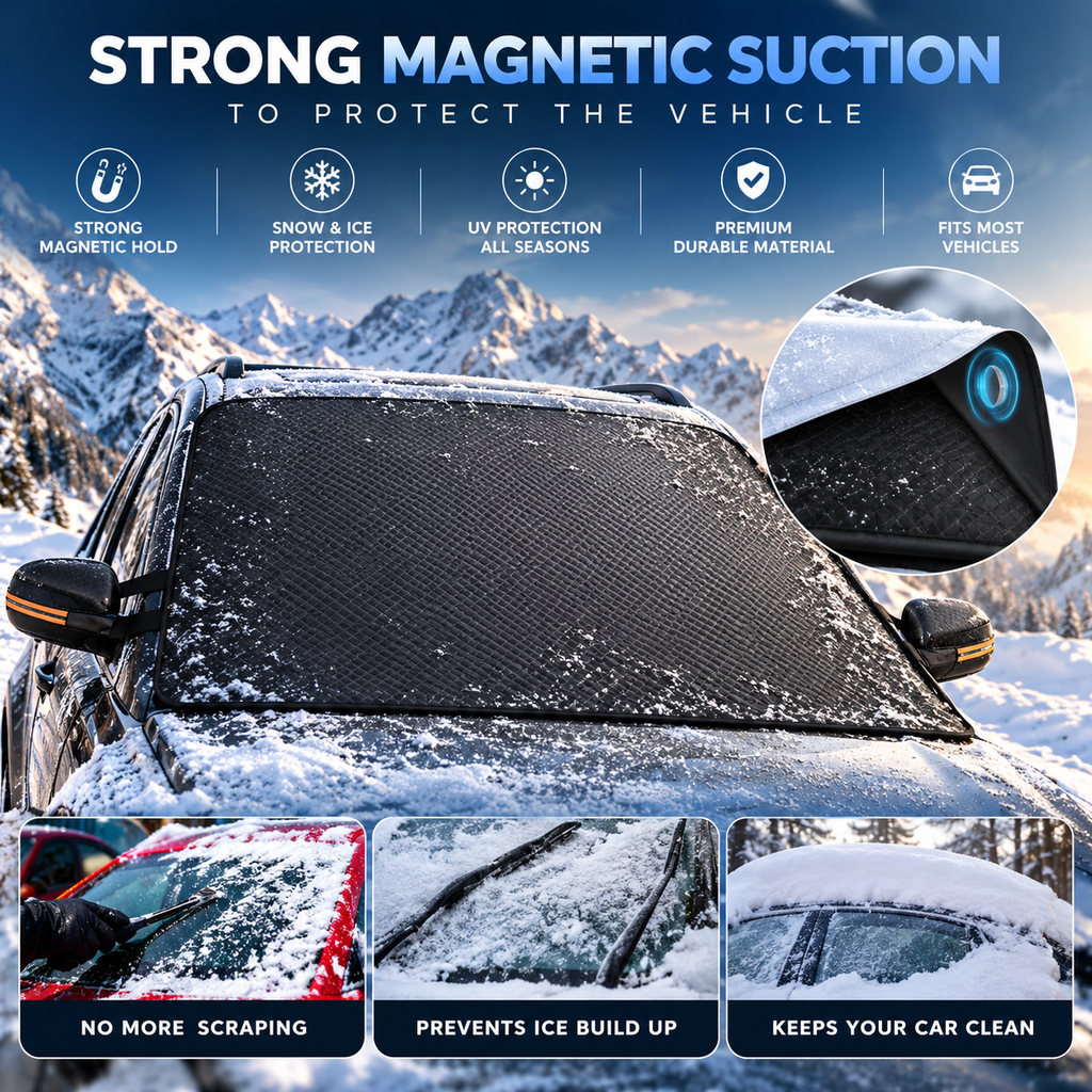 Car Windshield Cover Heavy Duty Windscreen Winter Frost Ice Snow Dust Protector