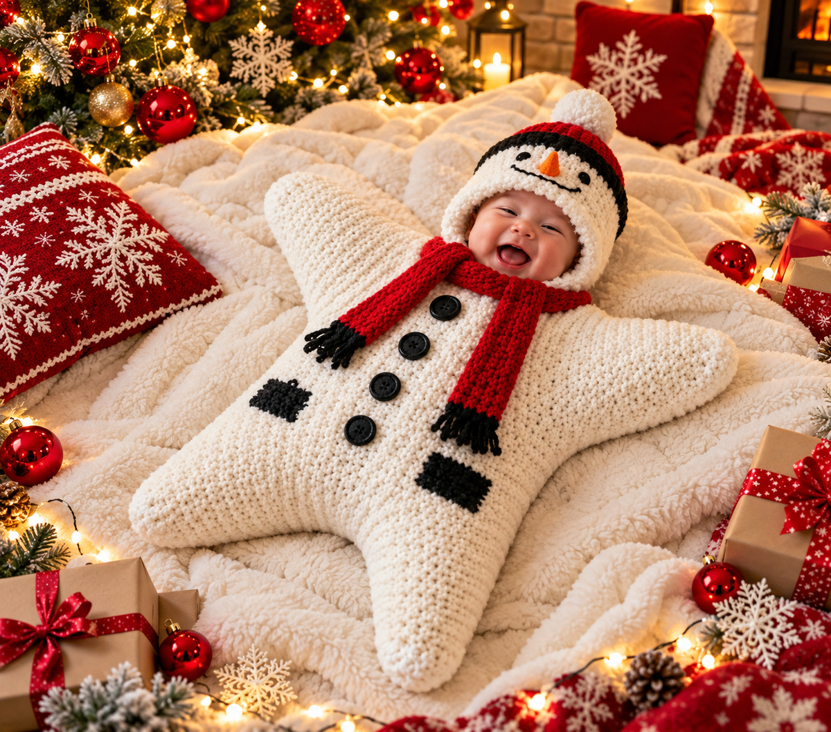 Crocheted Star-shaped Bodysuit Star Baby Boy Girl Kids Cartoon Hooded Outfits Long Sleeve Playsuit Toddlers.